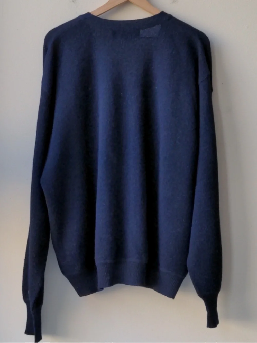 Polo Golf Ralph Lauren Vintage Cardigan Sweater Navy Blue Alpaca Men's Size M